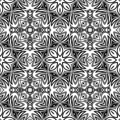 Simple abstract contemporary seamless pattern. flower and leaf shape textures. Vector illustration