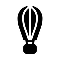 hot air balloon glyph icon