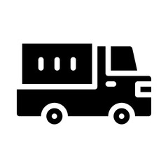 mover truck glyph icon