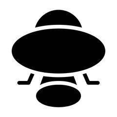 ufo glyph icon