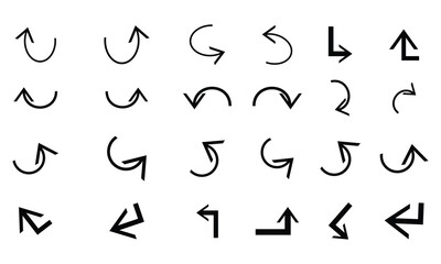 Arrow Vector Icon And Shape Collection. 