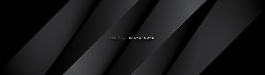 Abstract modern minimal dark grey geometric background. Minimal simple geometric triangle shape banner. Vector illustration - obrazy, fototapety, plakaty