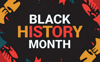 Black History Month. Celebrated annually in February in the USA and Canada, October in Great Britain . Background, poster, greeting card, banner design. Vector EPS 10. generative ai