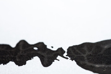 Extreme close up of acrylic paint texture