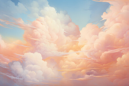 Mystic clouds in bright colors