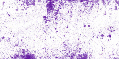 Violet color powder explosion, isolated on white Cosmetic Powder Scattered Copy Space messy painting powder splash paint on white canvas. Colorful purple sand