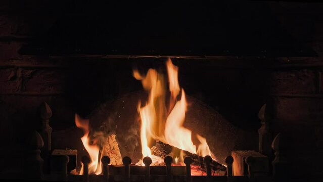 Log Fire place 4k