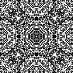 Seamless Modern Mosaic Geometric Background Pattern . Vector illustration