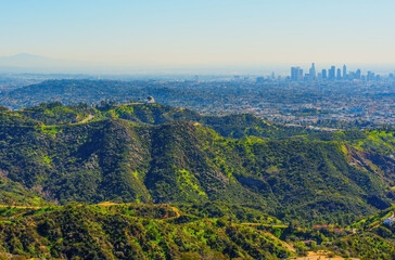Iconic Griffith Park and Los Angeles View
