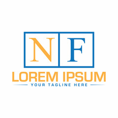 NF Logo Design Creative and Modern Logo Design