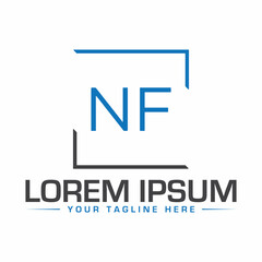 NF Logo Design Creative and Modern Logo Design