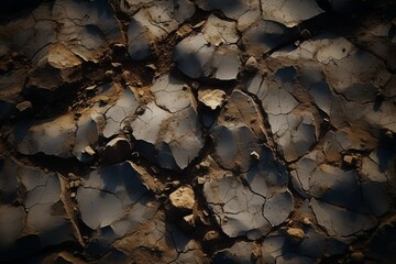 closeup of Natural Stone patterned soil texture