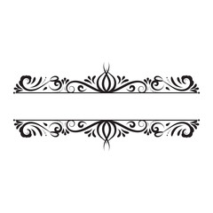 Vector vintage royal title border or text frame ornament elements, Luxury vintage Border wedding invitation card vector