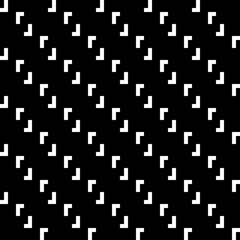 Repeated puzzle figures background. Seamless surface pattern design with mosaic ornament. Ethnic embroidery motif. Grid wallpaper. Digital paper with angle brackets for textile print.. Vector art.