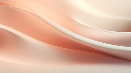 Pink soft color abstract background. Wavy lines, minimalistic background