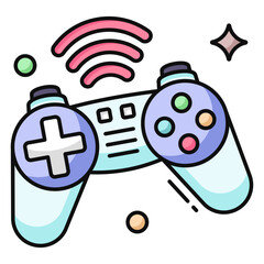 Naklejka premium Modern design icon of gamepad