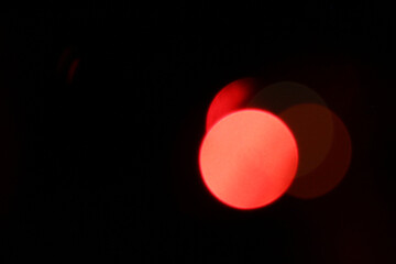 New Year decorations on a blurred black background.
