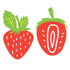 strawberry fruit icon