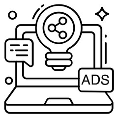 Modern design icon of share idea