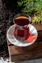 Cup of Turkish tea.