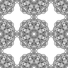 Abstract shape simple geometric motif classic vector pattern continuous background. Modern fabric design textile
