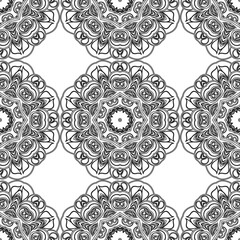 abstract floral seamless pattern. vector background
