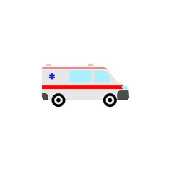 Ambulance car icon isolated on transparent background