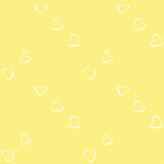 Seamless pattern with hearts