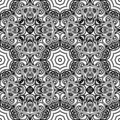 Seamless Modern Mosaic Geometric Background Pattern . Vector illustration
