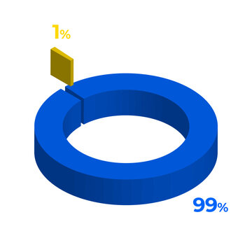 1 99 3d donut pie chart illustration eps vector 
