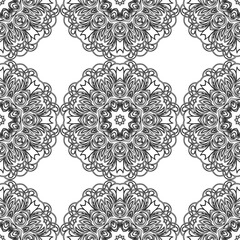 Elegant vector classic pattern. Seamless abstract background with repeating elements.