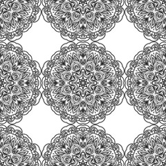 Elegant vector classic pattern. Seamless abstract background with repeating elements.