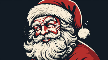 Santa's head, santa's logo, Merry Christmas, XMAS, happy new year, blank sheet, blank letterhead, blank picture postcard, wallpaper background, 16:9, [16:9]