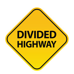 Traffic signs. Black on yellow diamond background. Traffic signs and symbols.