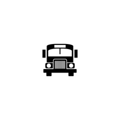  School Bus icon, school bus icon simple sign on white background 