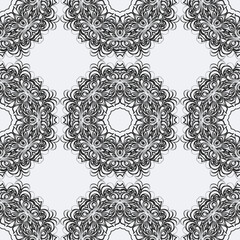 Decorative Floral Ornament. Seamless Pattern. Vector Illustration.