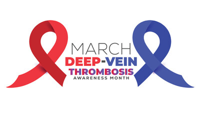 Deep vein thrombosis awareness month. background, banner, card, poster, template. Vector illustration.
