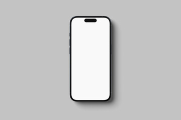 Smartphone mockup with blank screens. isolated on white background.