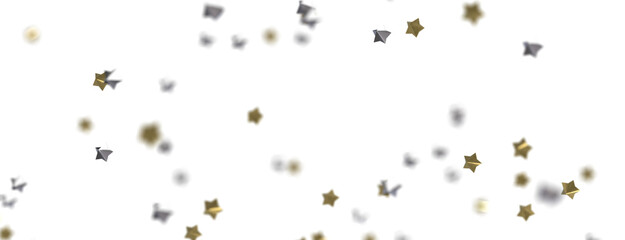 golden stars - 3d