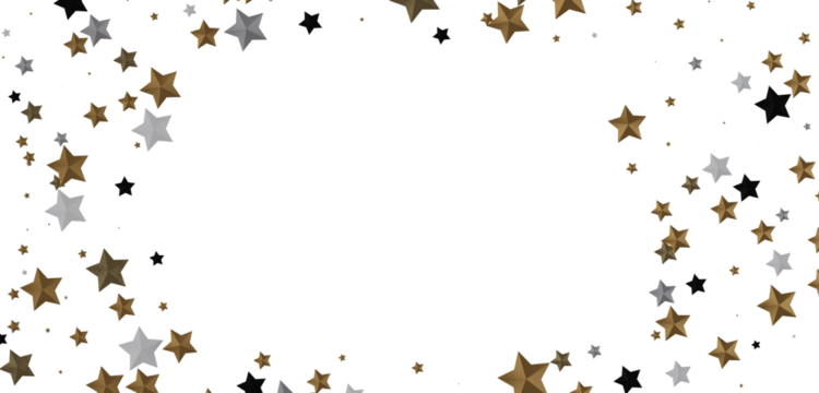 A Shower of Golden Stars: Captivating 3D Illustration Takes You to a Celestial Realm