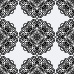 Seamless floral pattern. vector illustration. For design, wallpaper, background fills, fill, card, banner, flyer.