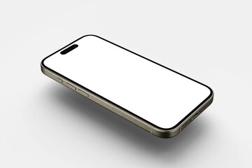 Smartphone mockup with blank screens. isolated on white background.