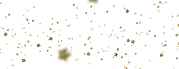 Celestial Downpour: Experience the Marvel of a 3D Gold Stars Rain