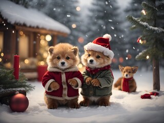 A Cozy Christmas Teddy Bear Celebration