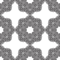 Seamless Modern Mosaic Geometric Background Pattern . Vector illustration