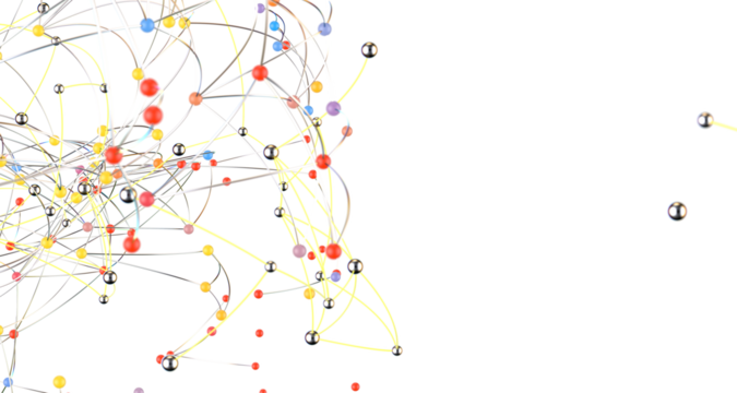 Abstract digital connection dots and lines. Technology background. Network connection structure. Plexus effect. 3d