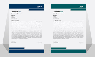 modern business and corporate letterhead template