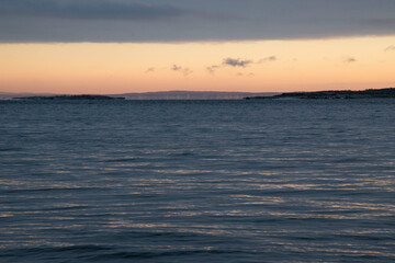 sunset over the sea