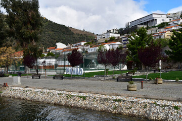 Pinhao, Portugal - march 25 2022 :  village center