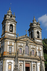Fototapeta na wymiar Braga, Portugal - july 3 2010 : the Bom Jesus Sanctuary